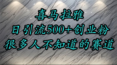 喜马拉雅，小而精的流量赛道，日进500+精准创业粉-AIPOD