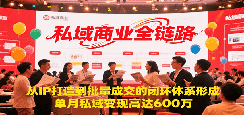 私域商业全链路，从IP打造到批量成交的闭环体系形成，单月私域变现600万-AIPOD