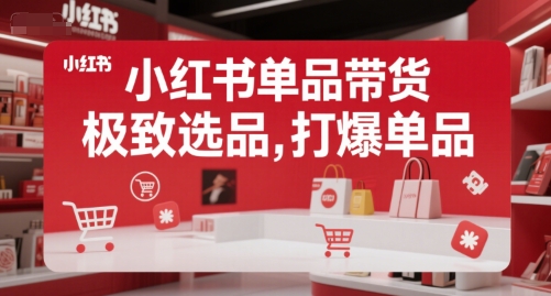 小红书单品带货，极致选品，打爆单品-AIPOD