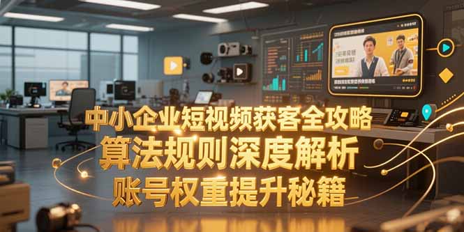 中小企业短视频获客全攻略，算法规则深度解析，账号权重提升秘籍-AIPOD