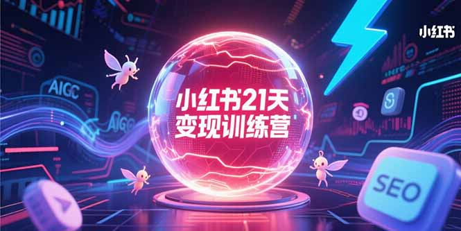 小红书21天变现训练营，AIGC工具高效应用，SEO优化核心技巧-AIPOD