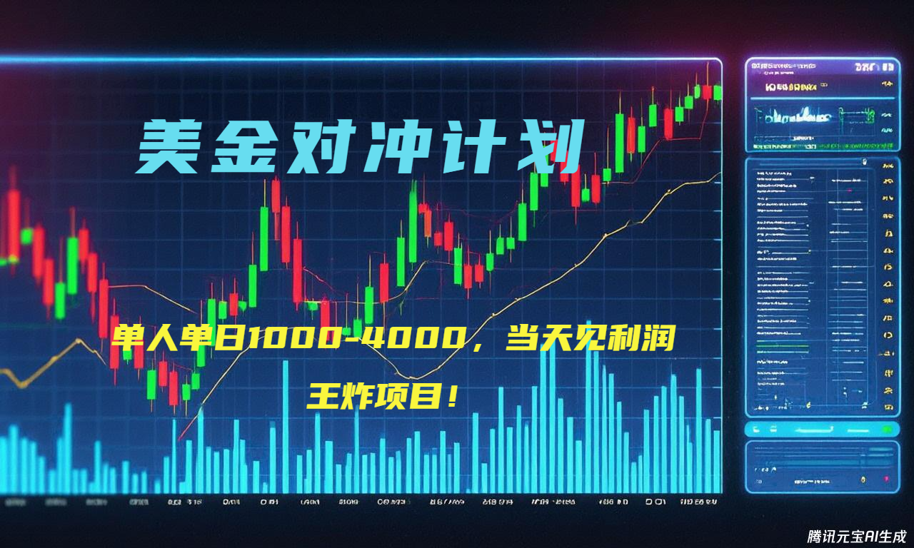 2025年最暴力项目“美金先登计划”最新最强对冲战法，每日实际收益1K-4K-AIPOD