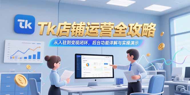 Tk店铺运营全攻略，从入驻到变现闭环，后台功能详解与实操演示-AIPOD