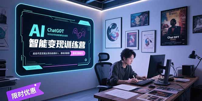 AI智能变现训练营，ChatGPT写作变现，电影解说制作，图文带货方法论-AIPOD