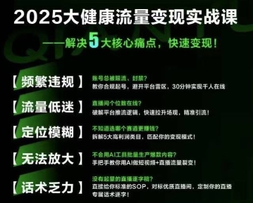 大健康流量全域新增长8.0，三月底线下课视频，大健康万亿蓝海，从类目突围到模式迭代-AIPOD