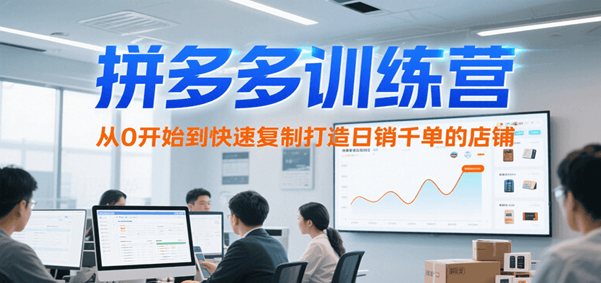 拼多多训练营，从0开始到快速复制打造日销千单的店铺（更新7月）-AIPOD