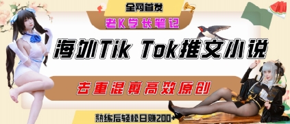 海外tiktok小说推文暴力项目，高停留率，高转化率，上手后一天搞顿饭钱不是问题-AIPOD