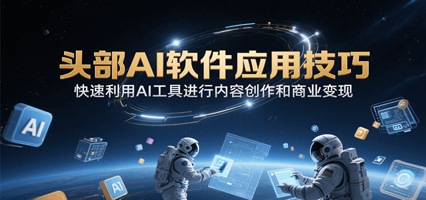 头部AI软件应用技巧，快速利用AI工具进行内容创作和商业变现-AIPOD