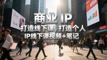 商业IP打造线下课，打造个人 IP线下课视频+笔记-AIPOD