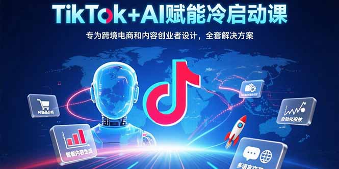 TikTok+AI赋能冷启动课：专为跨境电商和内容创业者设计，全套解决方案-AIPOD