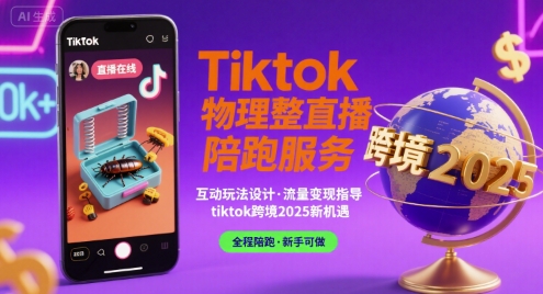 Tiktok物理整蛊直播陪跑服务-tiktok跨境2025-亮剑学堂