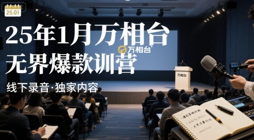 25年1月万相台无界爆款特训营线下录音-极光库