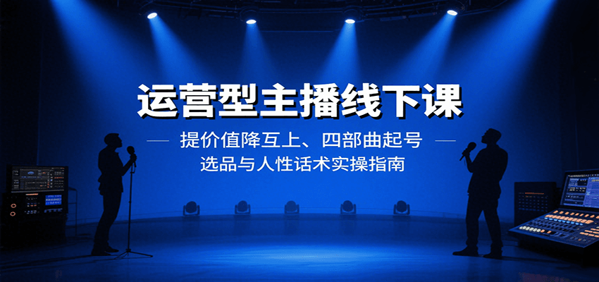 运营型主播线下课：提价值降互上、四部曲起号、选品与人性话术实操指南-AIPOD