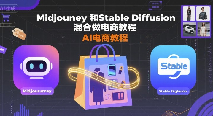 Midjourney和Stable Diffusion混合做电商教程-ai电商教程-AIPOD