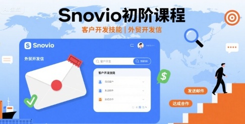 Snovio初阶课程，客户开发技能，外贸开发信-AIPOD