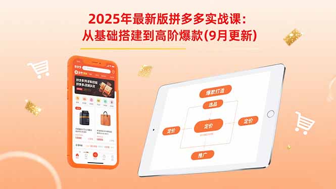 2025年最新版拼多多实战课：从基础搭建到高阶爆款（9月更新）-AIPOD