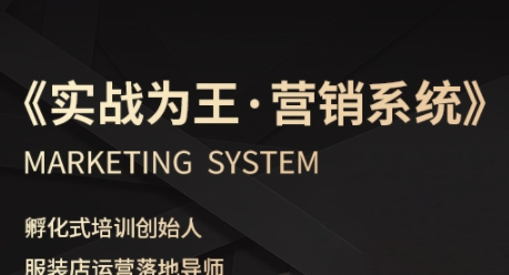 服装老板必修课《实战为王-营销系统》实现业绩被动式增长-AIPOD