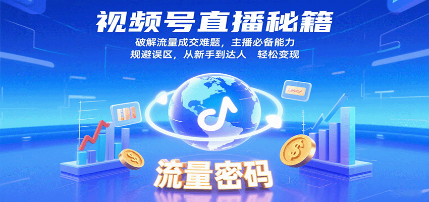 视频号直播秘籍，破解流量成交难题，主播必备能力，规避误区，从新手到达人轻松变现-AIPOD