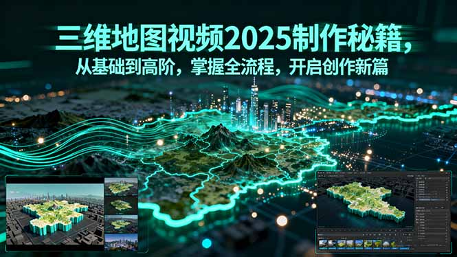 三维地图视频2025制作秘籍，从基础到高阶，掌握全流程，开启创作新篇-AIPOD