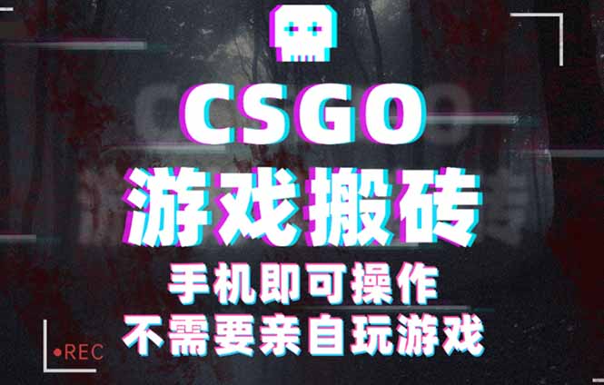CSGO游戏挂机捡漏，单日扫货500+，年底小高峰上车可吃肉，手机即可操作…-AIPOD