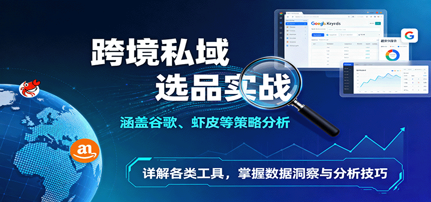 跨境私域选品实战：涵盖谷歌、虾皮等策略分析，详解各类工具，掌握数据洞察与分析技巧-AIPOD