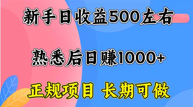 新手日收益500+ 正规项目 长期可做-AIPOD