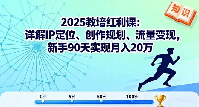 2025教培红利课：详解IP定位、创作规划、流量变现，新手90天实现月入20万-AIPOD