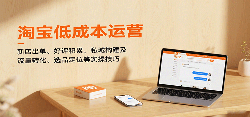 淘宝低成本运营，新店出单、好评积累、私域构建及流量转化、选品定位等（更新10月）-亮剑学堂