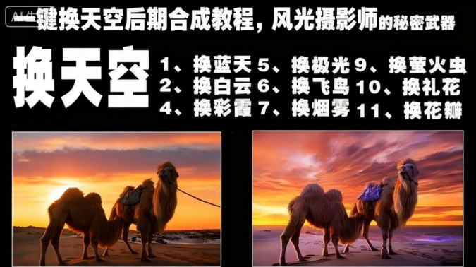 一键换天空后期合成教程，风光摄影师的秘密武器-爱尚学堂