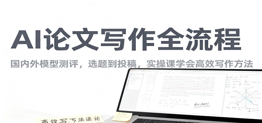 AI论文写作全流程，国内外模型测评，选题到投稿，实操课学高效写作方法-亮剑学堂