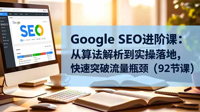 Google SEO进阶课：从算法解析到实操落地，快速突破流量瓶颈（92节课）-亮剑学堂