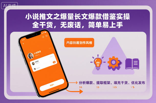 小说推文之爆量长文爆款借鉴实操，全干货，无废话，简单易上手-极光库