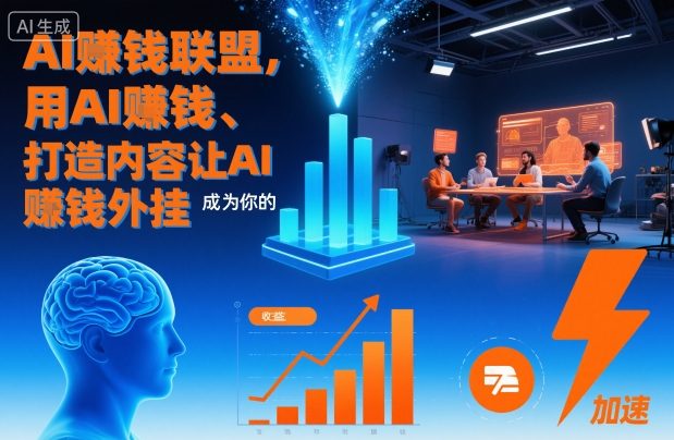 AI賺钱联盟，用AI賺钱、打造内容让AI成为你的賺钱外挂-极光库