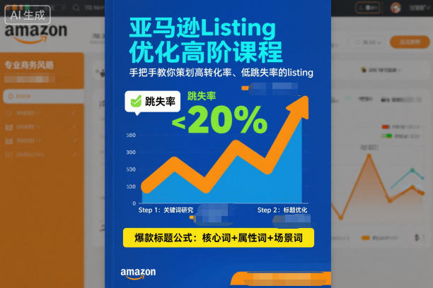 亚马逊Listing优化高阶课程，手把手教你策划高转化率、低跳失率的listing-极光库
