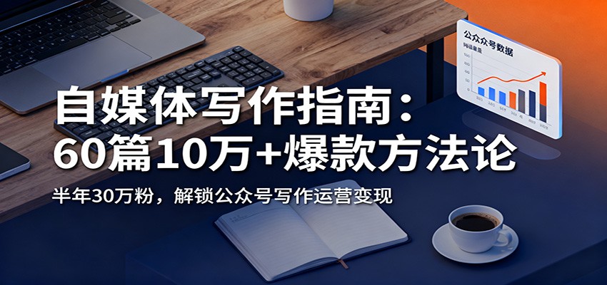自媒体写作指南：60篇10万+爆款方法论，半年30万粉，解锁公众号写作运营变现-极光库