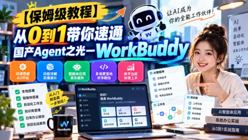 【保姆级教程】从0到1带你速通国产Agent之光—WorkBuddy【文档】-极光库