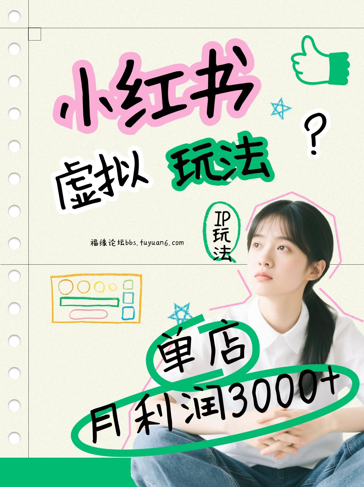 小红书虚拟玩法(铺货流和单品玩法)，单店月利润3000+，IP打法+原创商品(0违规)-亮剑学堂