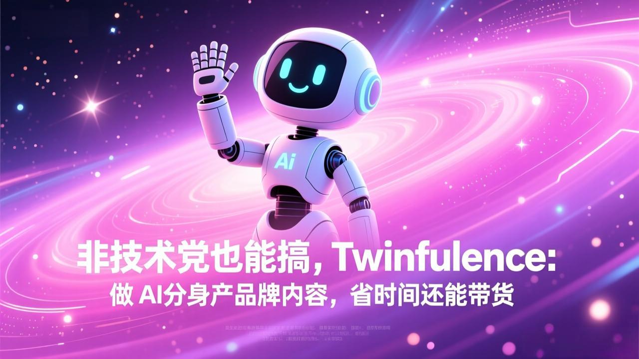 非技术党也能搞!Twinfluence:做 AI 分身产品牌内容,省时间还能带货-萤火虫教育