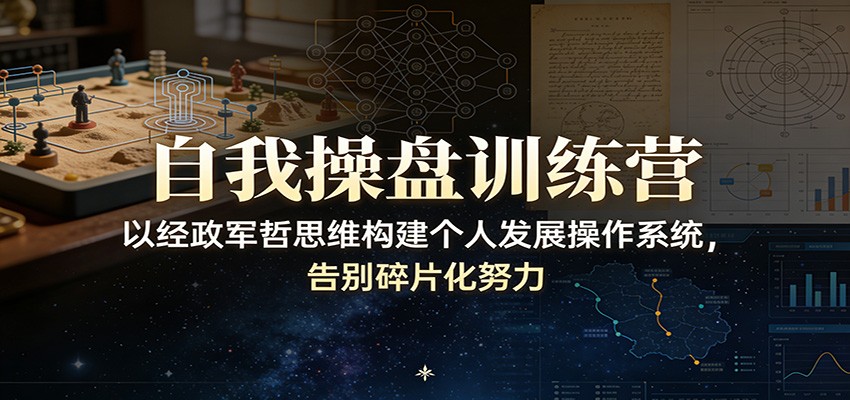 自我操盘训练营：以经政军哲思维构建个人发展操作系统，告别碎片化努力-萤火虫教育