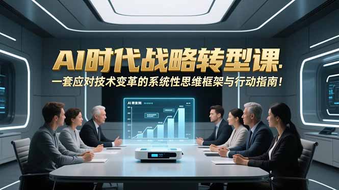 AI时代战略转型课：一套应对技术变革的系统性思维框架与行动指南！-亮剑学堂