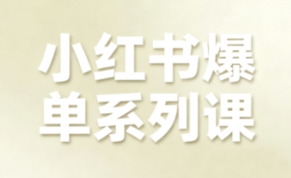 小红书爆单系列课，聚焦小红书电商全链路增长(更新)-亮剑学堂